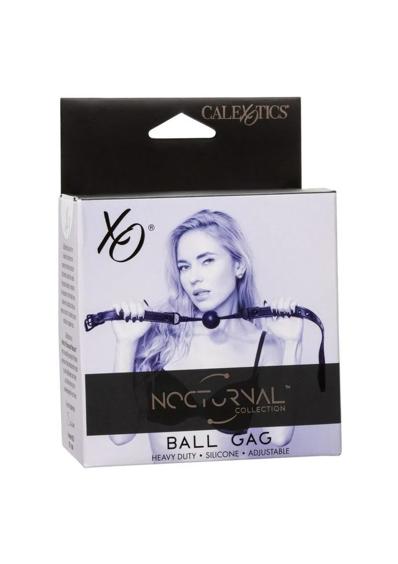 Nocturnal Collection Adjustable Silicone Ball Gag - Image 2
