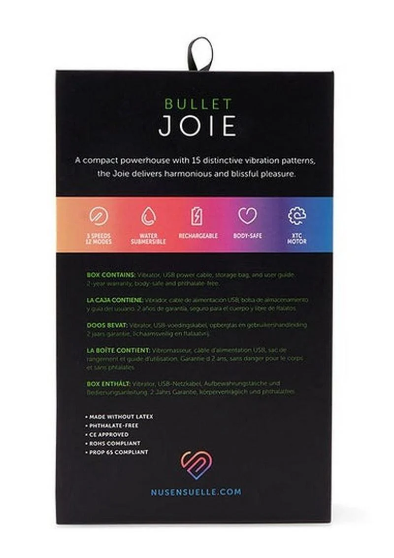 Nu Sensuelle Joie Rechargeable Silicone Bullet - Image 10