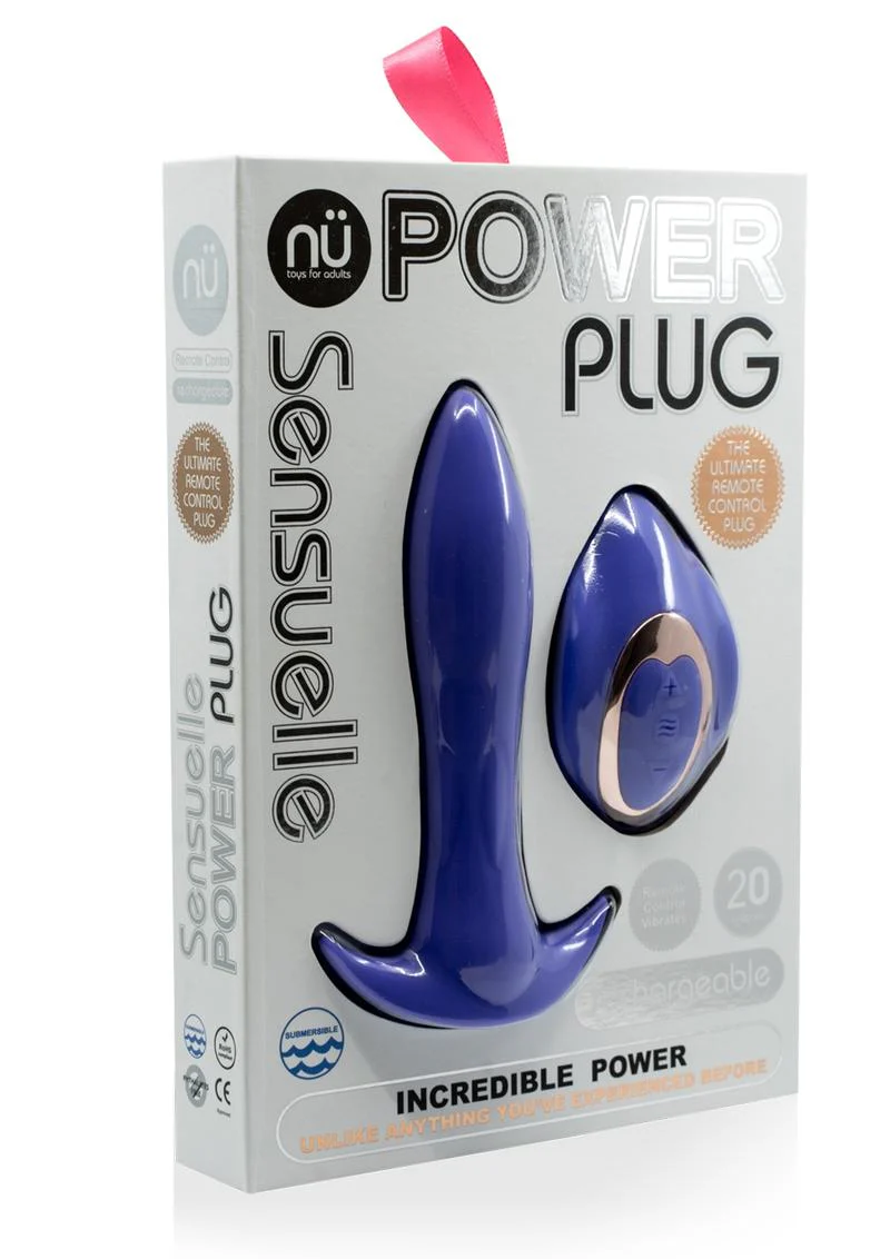 Nu Sensuelle Power Plug Rechargeable Silicone Vibrating Butt Plug - Image 2