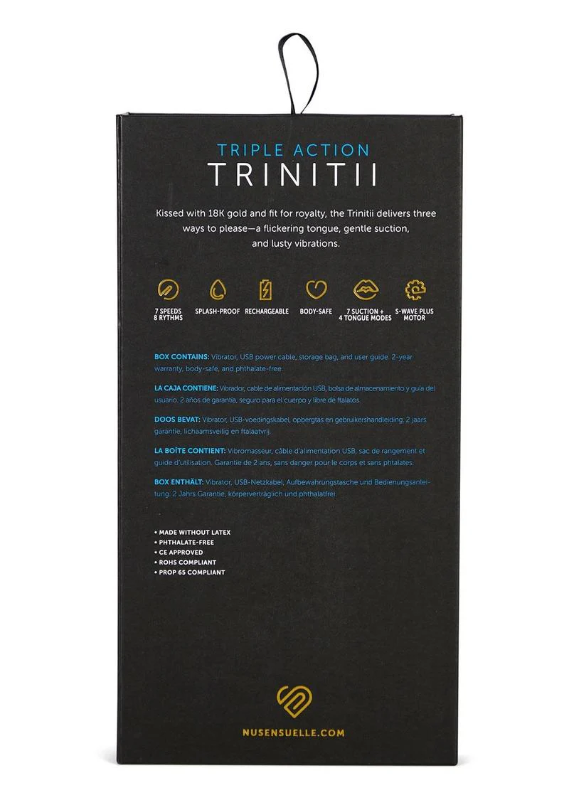 Nu Sensuelle Trinitii Triple Action Suction Flickering Tongue 18k - Image 4