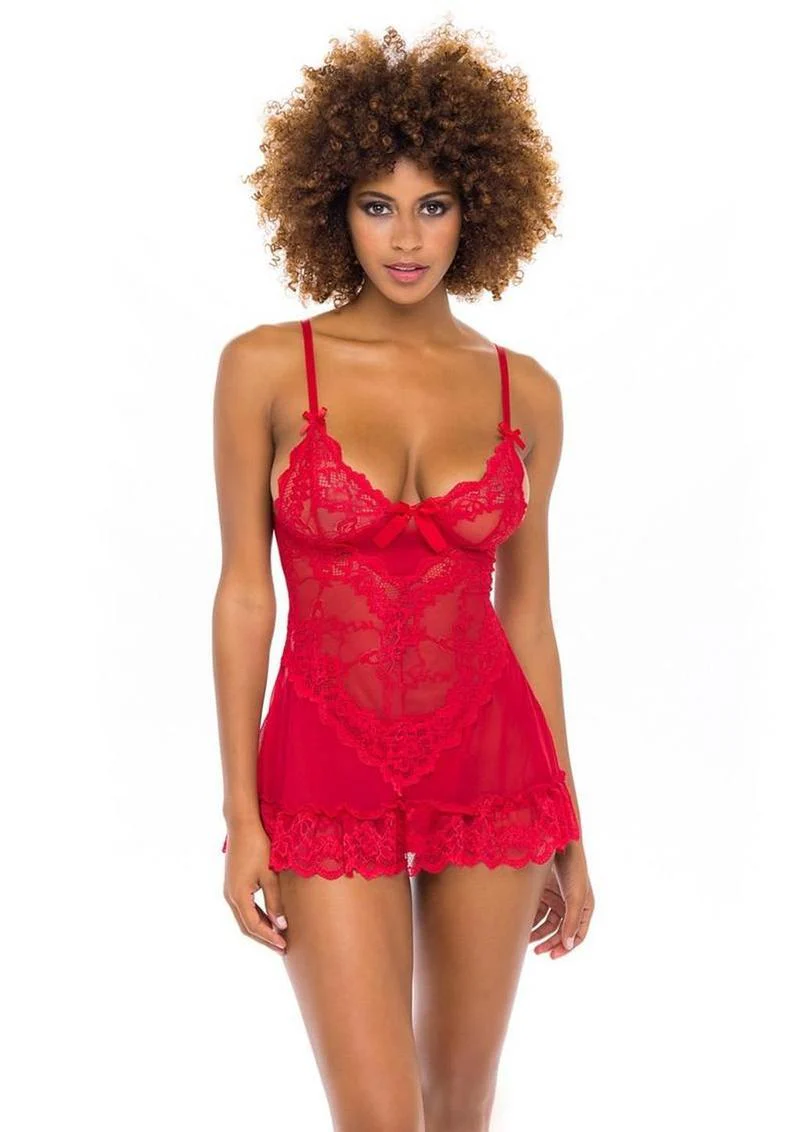 Oh LA LA Cheri Valentine Babydoll - Image 4