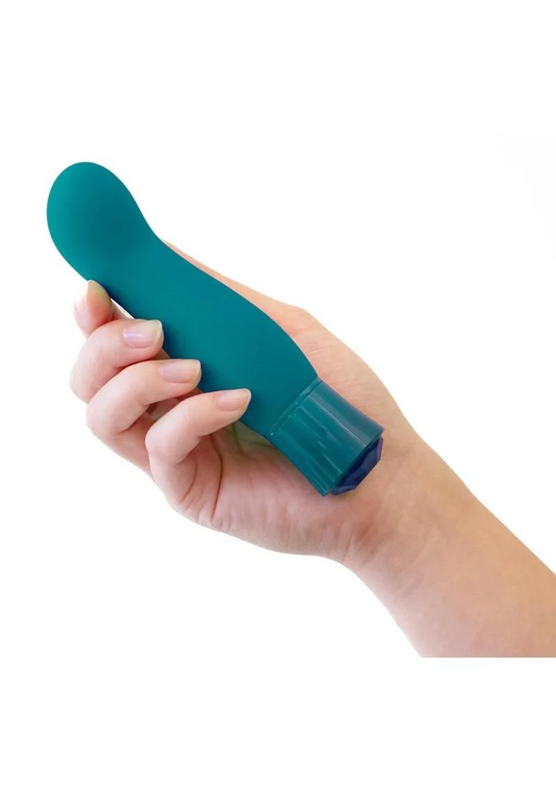 Oh My Gem Fierce Rechargeable Silicone Vibrator - Blue Topaz - Image 4