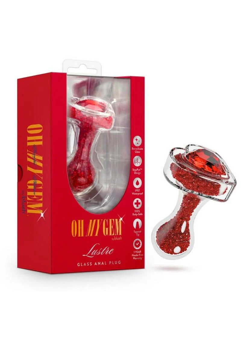 Oh My Gem Lustre Glass Anal Plug - Image 2