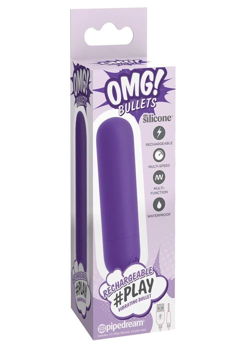 Omg! Bullets #Play Rechargeable Silicone Vibrating Bullet - Image 2