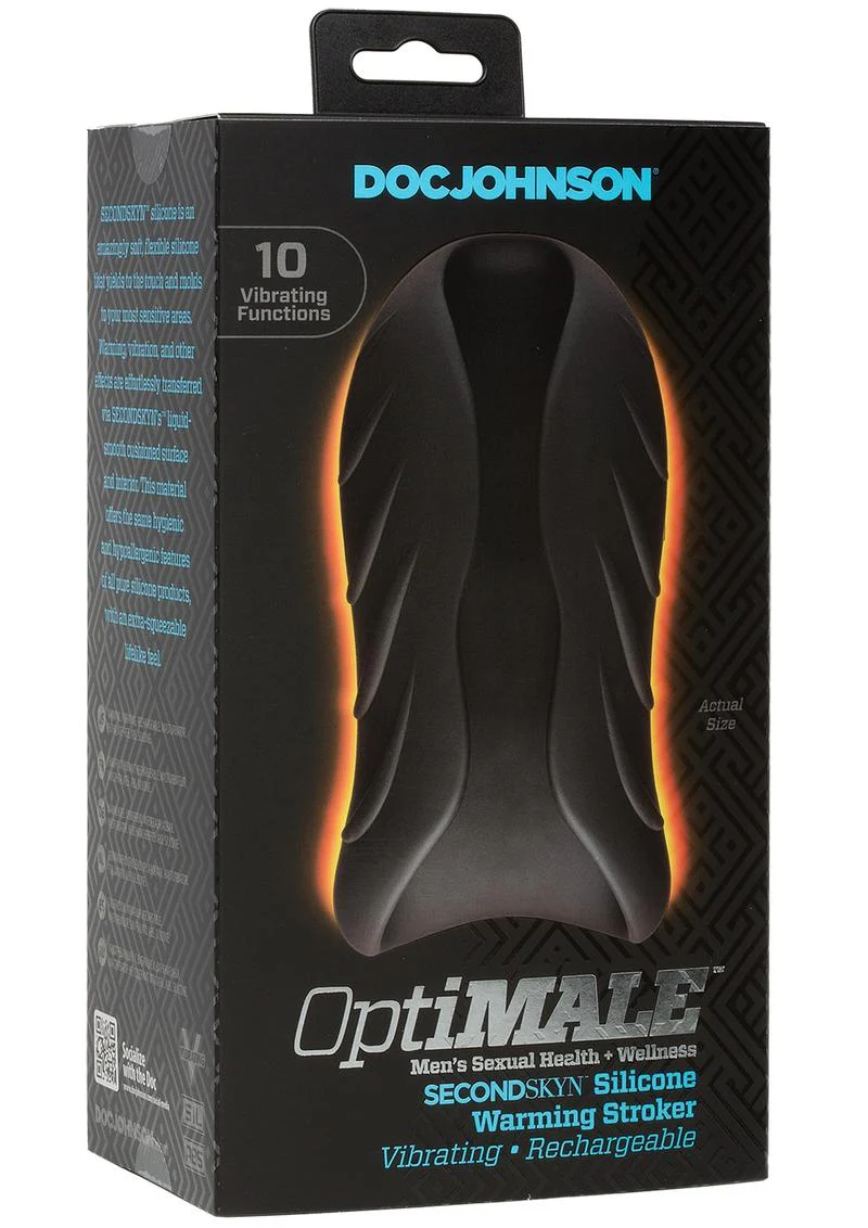Optimale Secondskyn Silicone Warming Stroker Vibrating USB Rechargeable Masturbator - Image 2