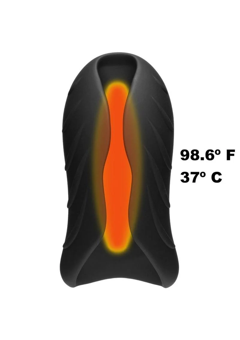Optimale Secondskyn Silicone Warming Stroker Vibrating USB Rechargeable Masturbator - Image 4