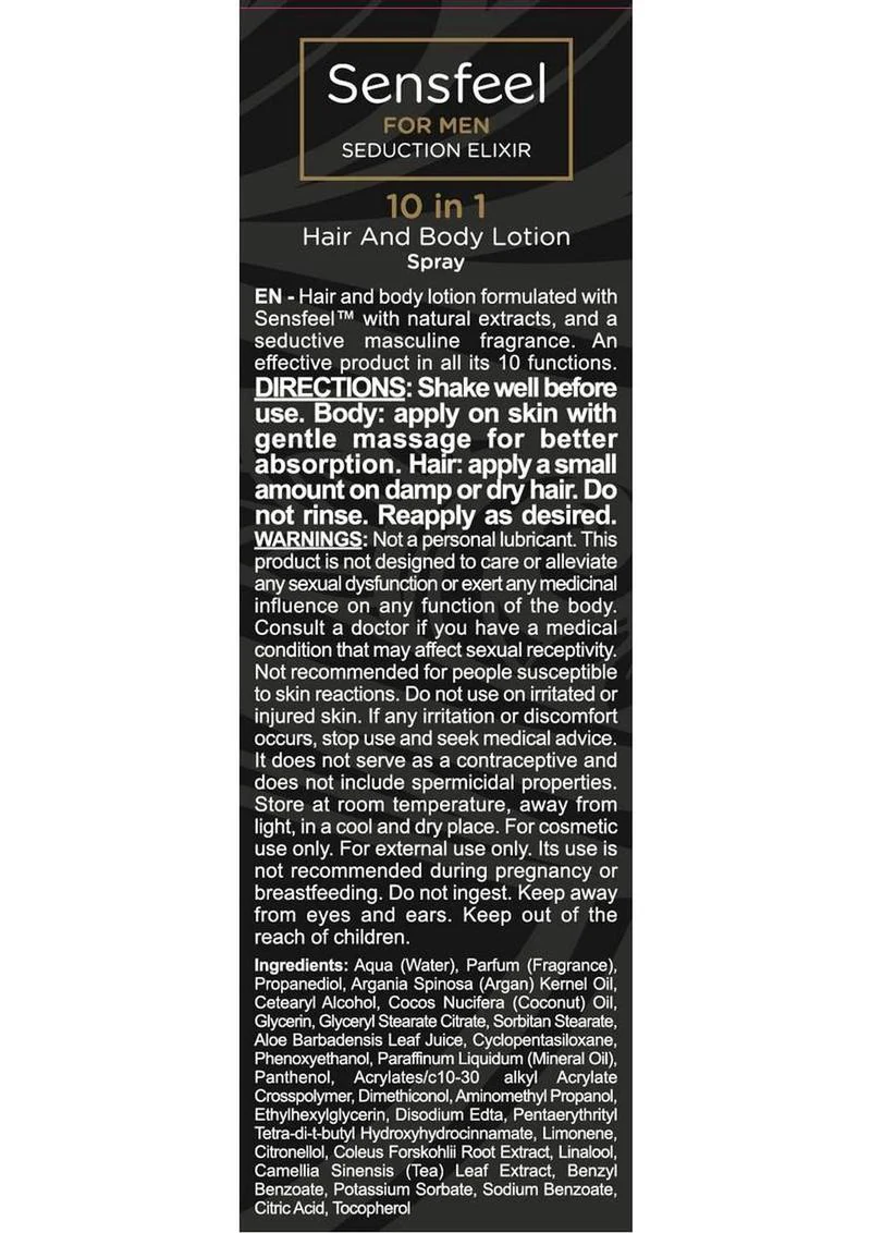 Orgie Sensfeel For Man - Seduction Elixir 10 In 1 For Body and Hair - Image 3