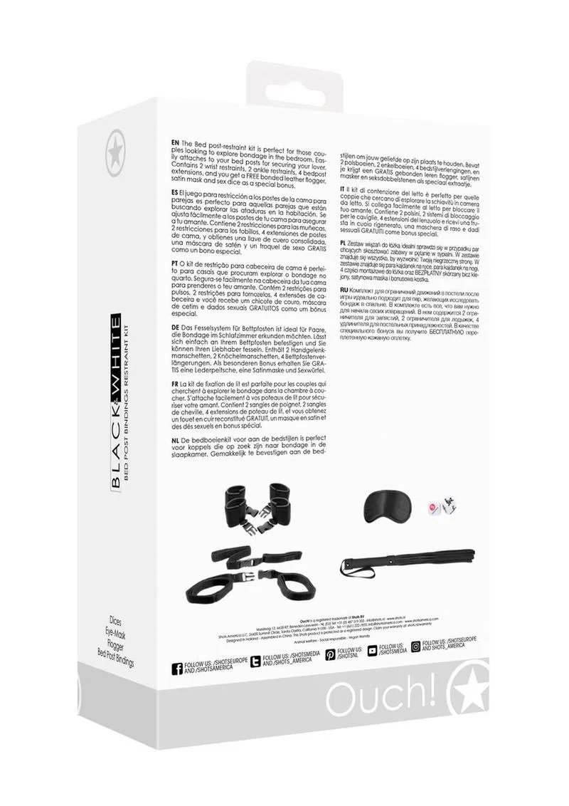 Ouch! Bed Post Bindings Restraint Kit - Image 4