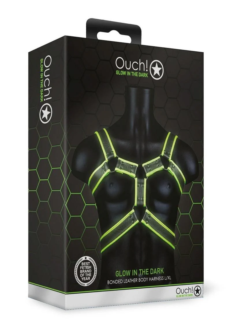 Ouch! Bonded Leather Body Harness - Image 3
