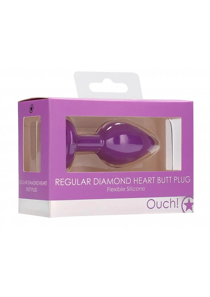 Ouch! Diamond Heart Butt Plug - Regular - Image 7
