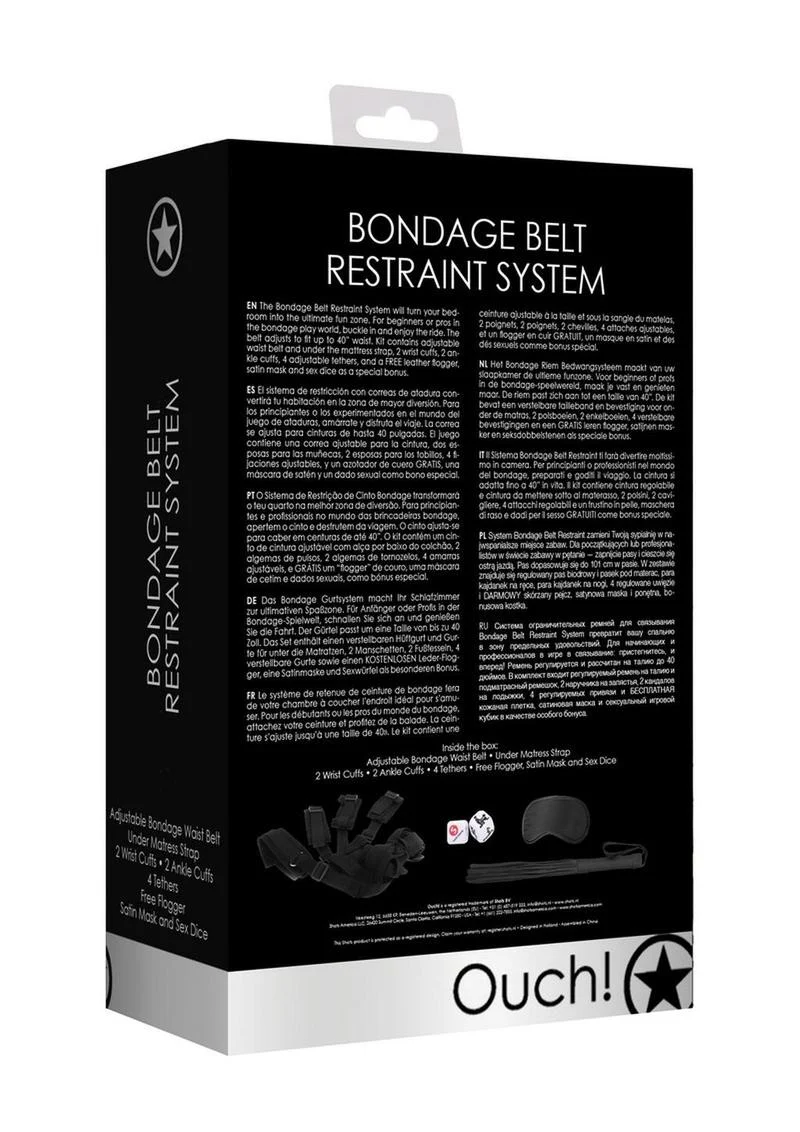 Ouch! Kits Bondage Belt Restraint System - Image 4