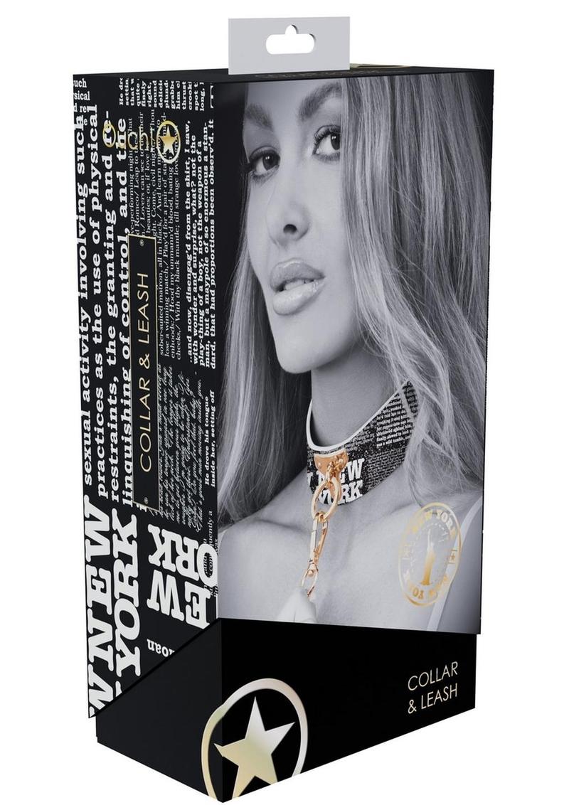 Ouch! Ny Collection Collar with Leash - Image 2