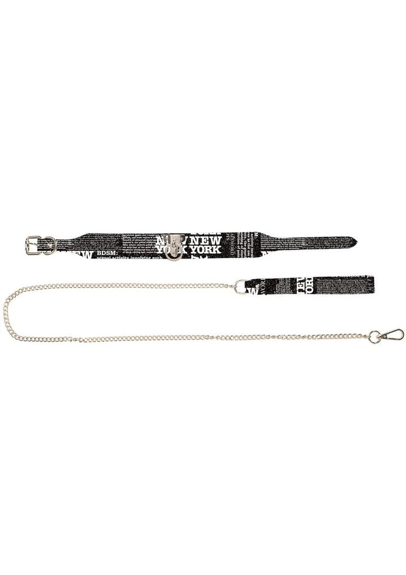 Ouch! Ny Collection Collar with Leash - Image 3