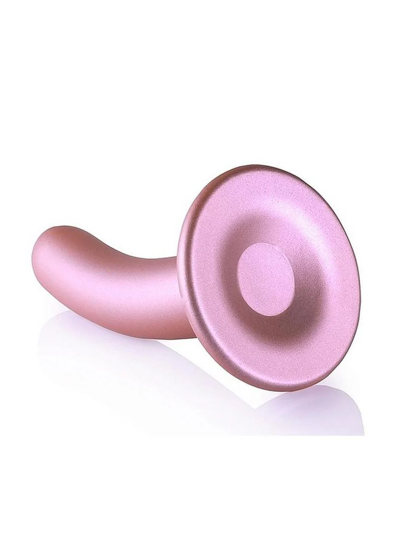 Ouch! Smooth G-Spot Silicone Dildo 5in - Metallic - Image 4