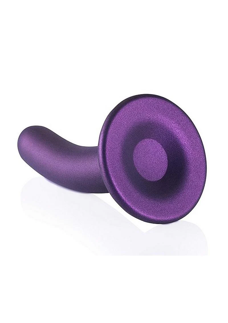 Ouch! Smooth G-Spot Silicone Dildo 6in - Metallic - Image 7