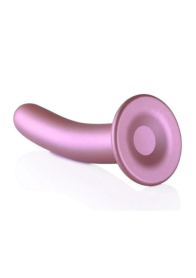 Ouch! Smooth G-Spot Silicone Dildo 7in - Metallic - Image 4