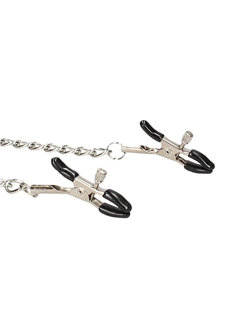 Ouch! Velcro Collar with Nipple Clamps - Image 4