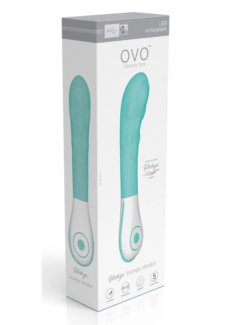 OVO Silkskyn Rechargeable Silicone Bumpy Vibrator - Image 2