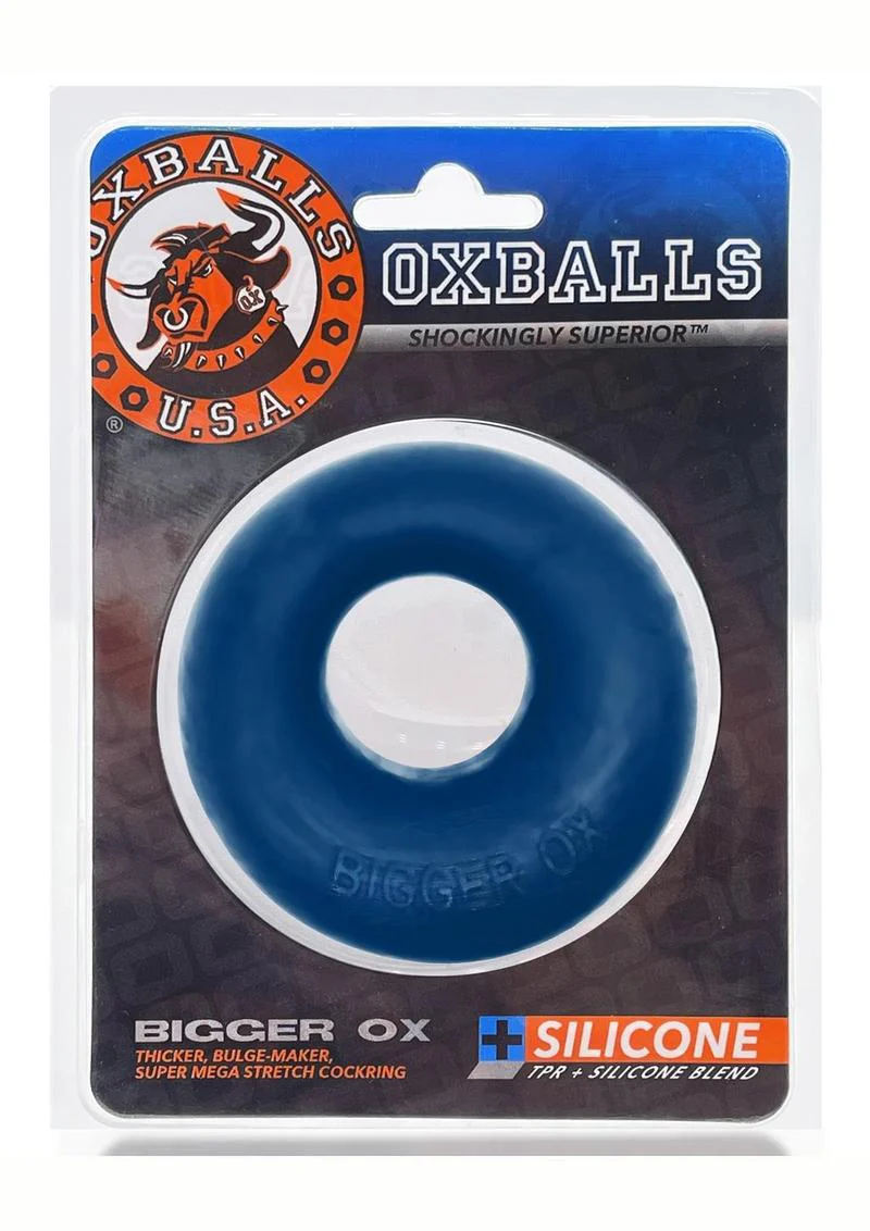 Oxballs Bigger Ox Silicone Cock Ring - Space Blue Ice - Image 2