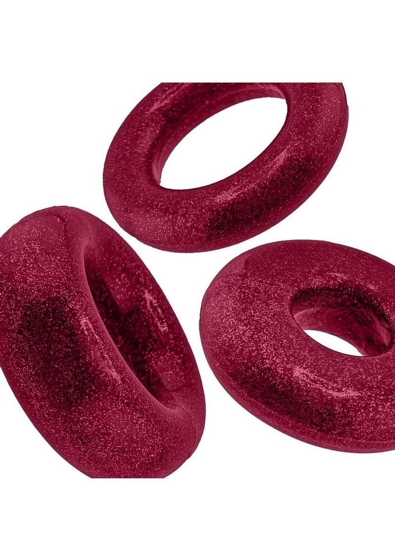 Oxballs Cockpack Multi Design Cockrings (3 Pack) - Cherry Lips - Image 3