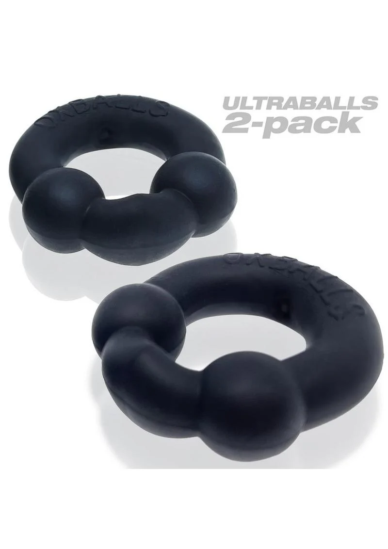 Oxballs Ultraballs Cock Ring Set (2 Pack)- Night Edition - Image 3