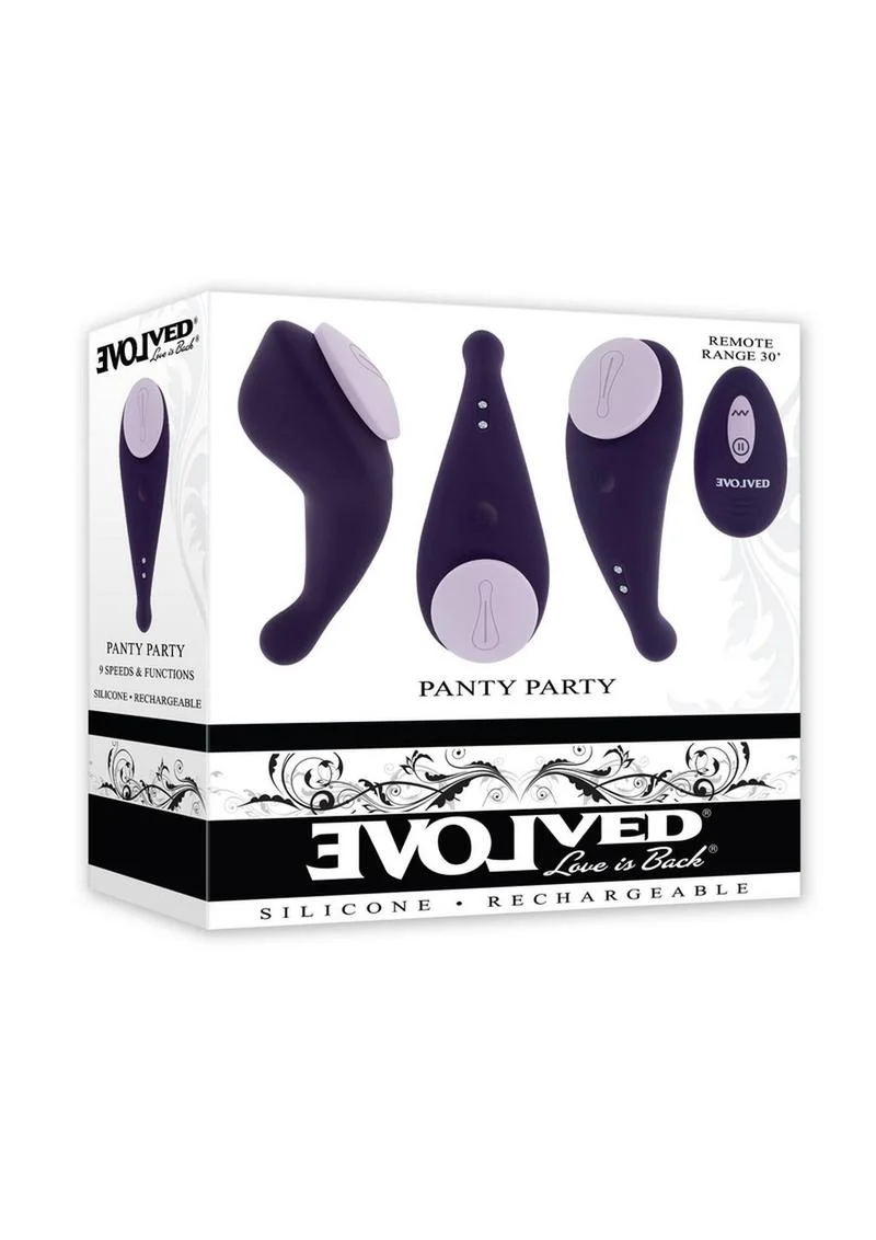 Panty Party Rechargeable Silicone Vibrator with Remote - Image 2