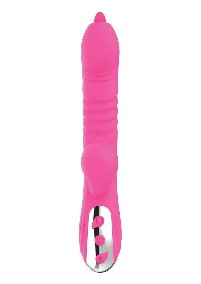 Passion Teaser Heat Up Rechargeable Silicone Rabbit Vibrator - Image 3