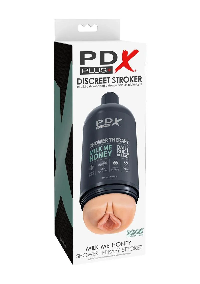 Pdx Plus Shower Therapy Milk Me Honey Discreet Stroker - Image 3