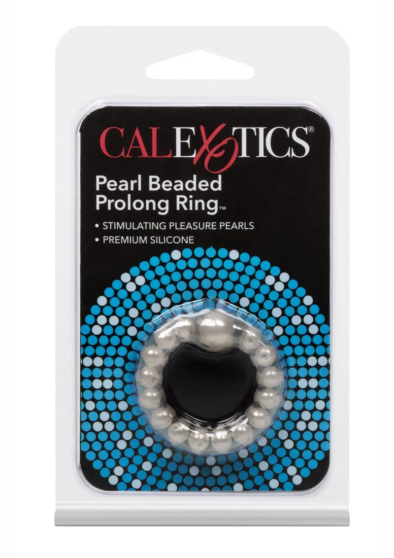 Pearl Beaded Prolong Silicone Cock Ring - Image 3