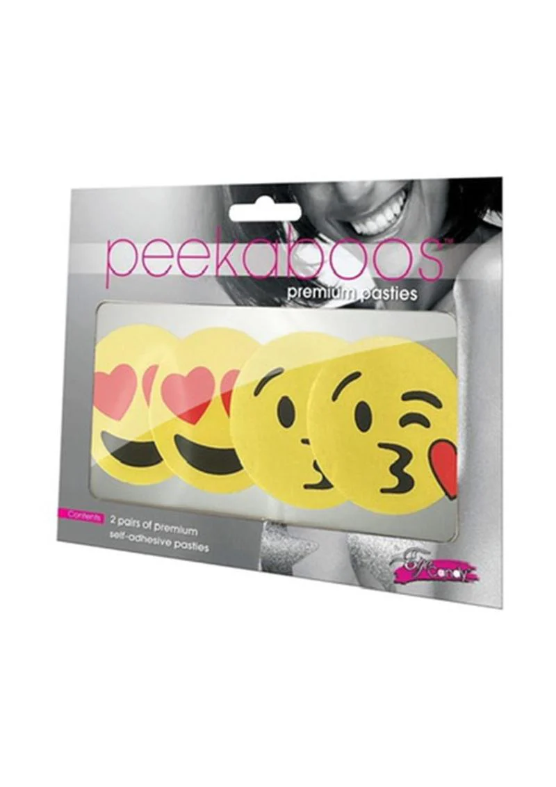 Peekaboos Emoji Hearts Pasties - Image 2