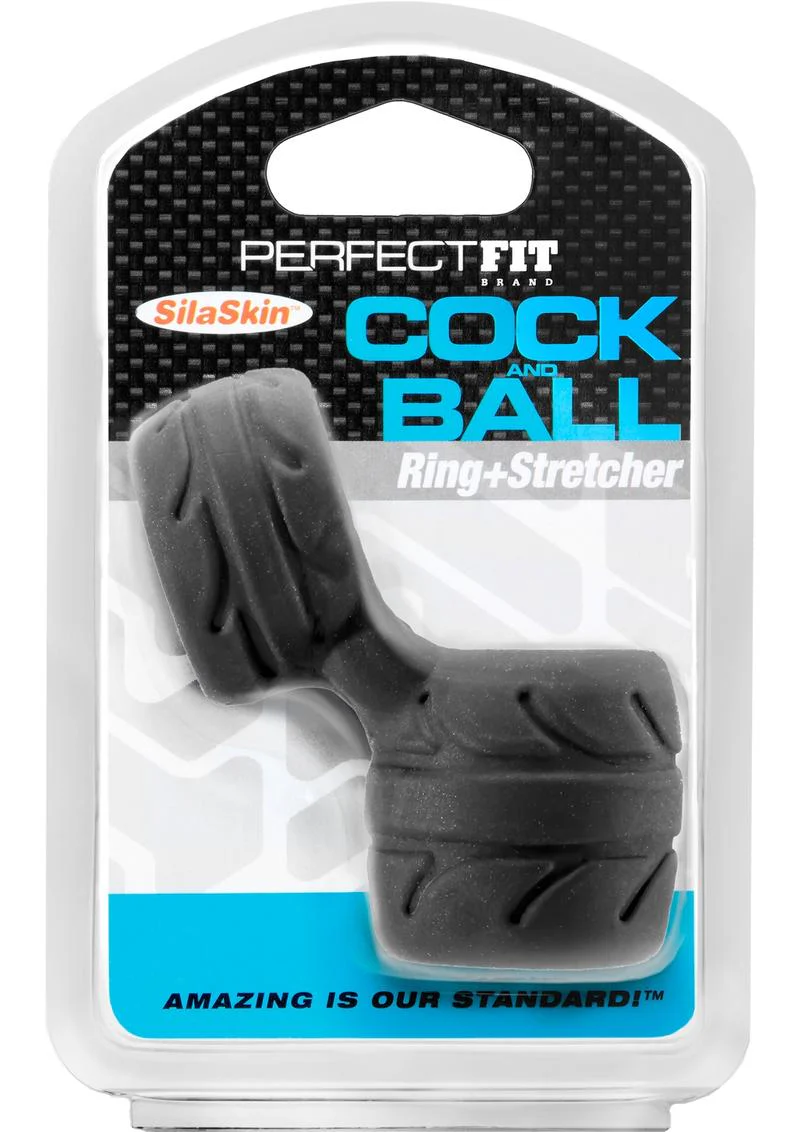 Perfect Fit Cock and Ball Ring + Stretcher Silaskin - Image 3