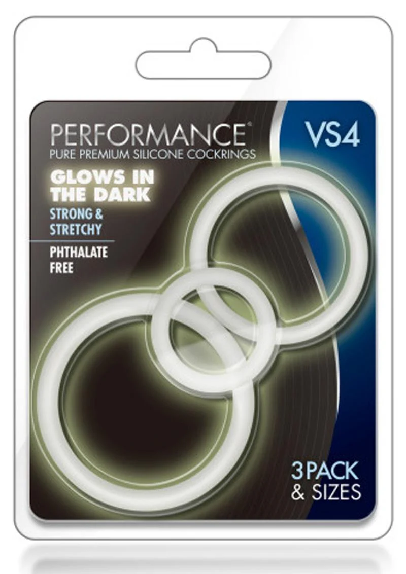 Performance Vs4 Pure Premium Silicone Cock Ring Set (3 Sizes - Image 10
