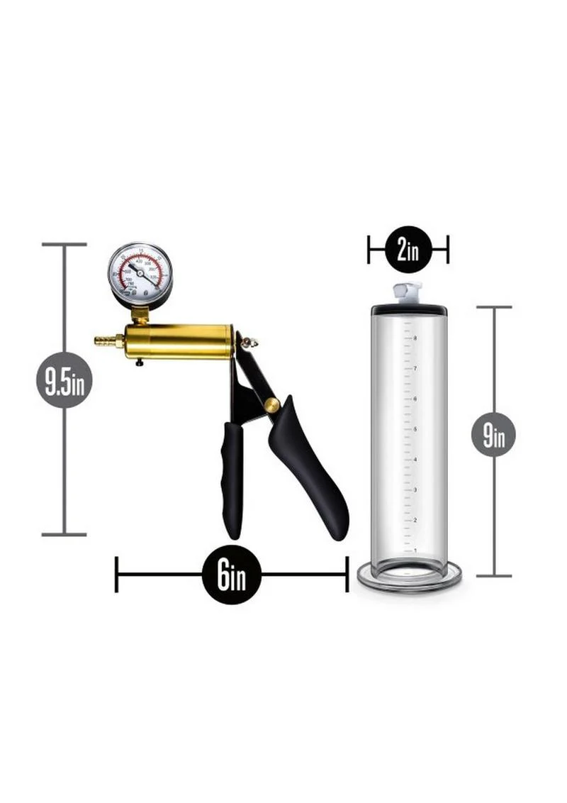 Performance Vx6 Vacuum Penis Pump with Brass Pistol and Pressure Gauge - Image 4