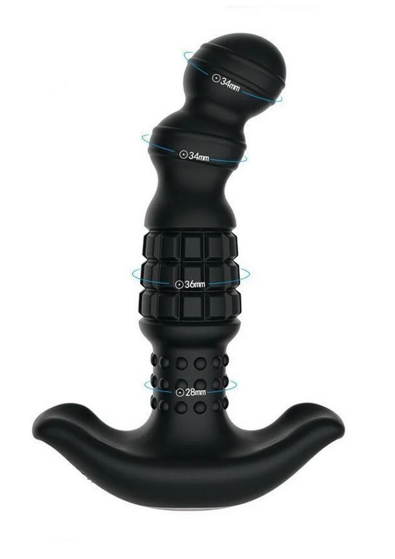 Pineapple Man Rolling Bead Vibrating Rechargeable Silicone Prostate Massager - Image 4