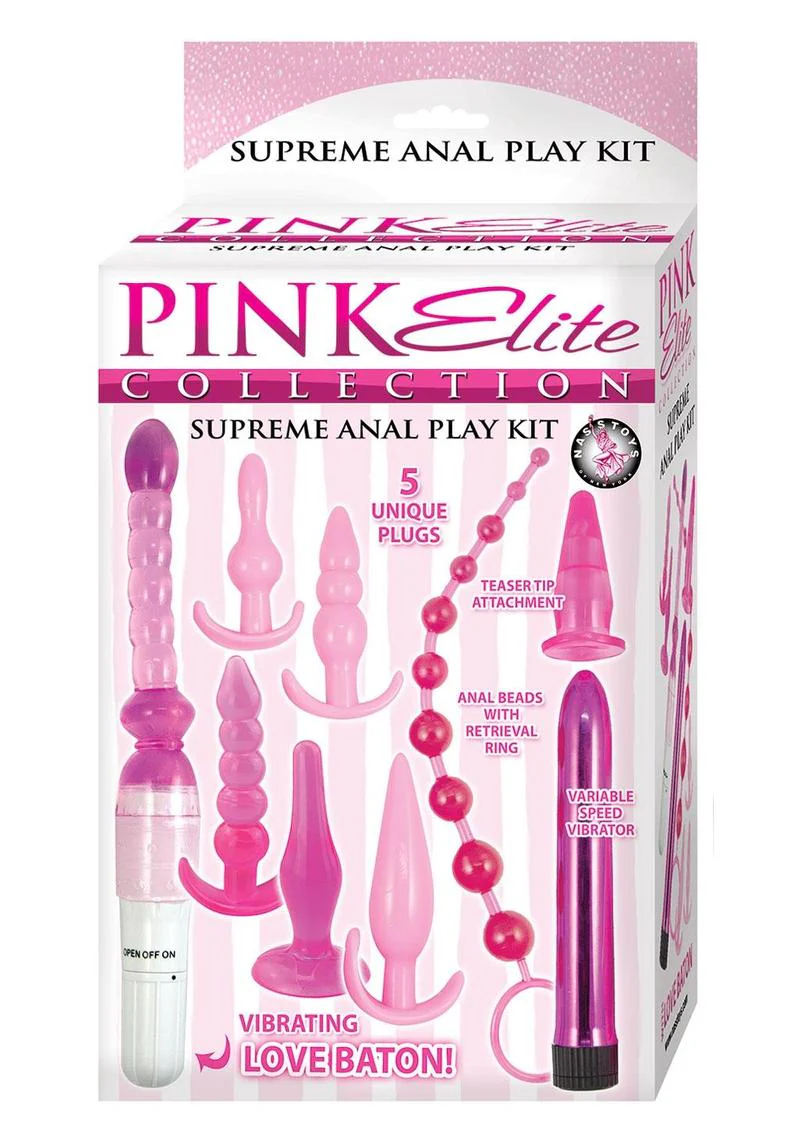 Pink Elite Collection Vibrating Supreme Anal Play Kit - Image 2