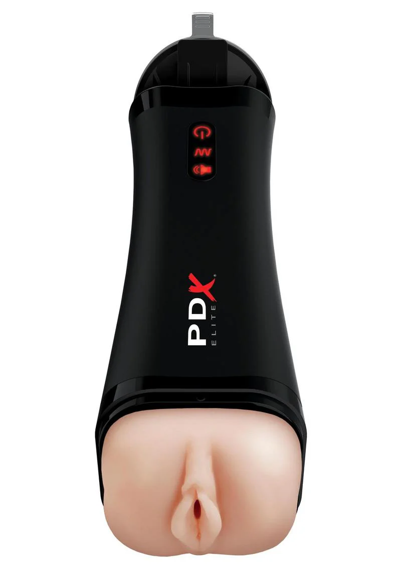 Pipedream Extreme Elite Rechargeable Talk-Back Super Masturbator - Pussy - Image 3