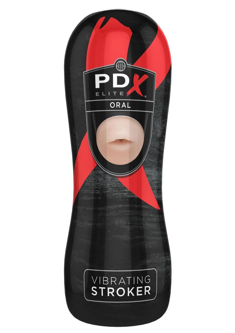 Pipedream Extreme Elite Vibrating Oral Masturbator with Bullet - Mouth - Image 2