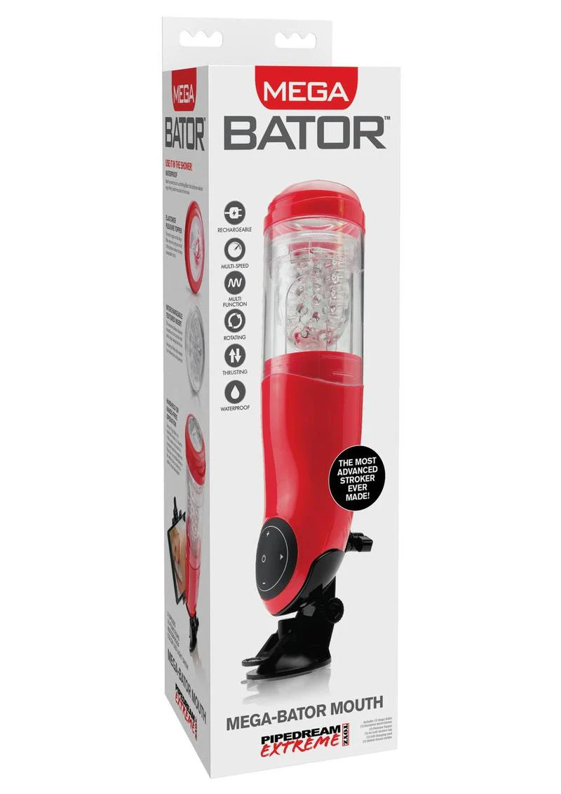 Pipedream Extreme Toyz Rechargeable Mega-Bator Mouth Masturbator - Mouth - Image 2