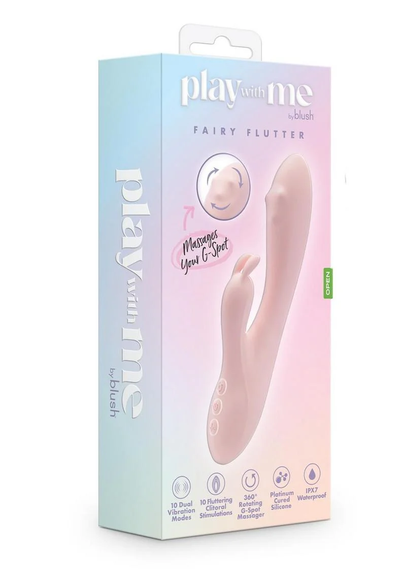 Play with Me Fairy Flutter Rechargeable Silicone Rabbit Vibrator - Image 2