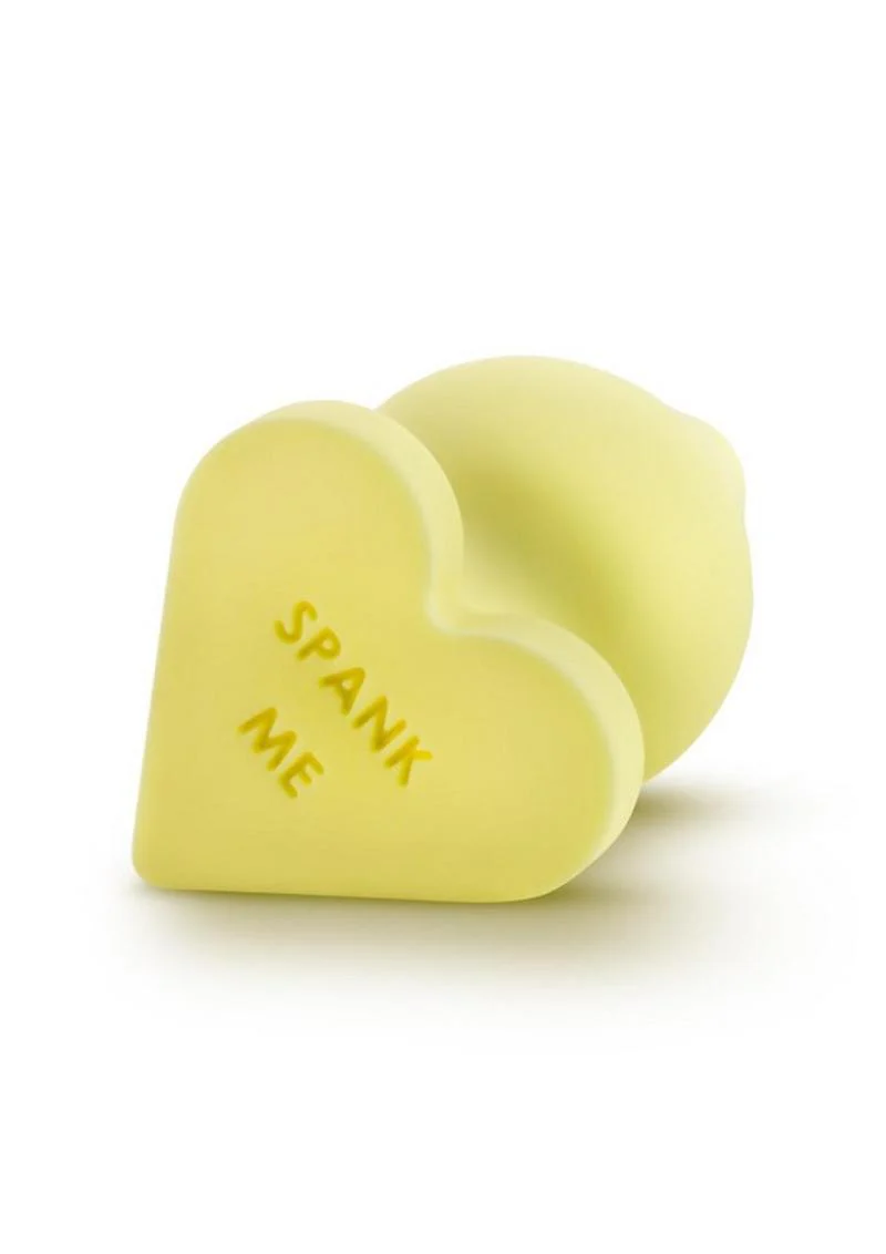 Play with Me Naughty Candy Heart Spank Me Silicone Butt Plug - Image 3