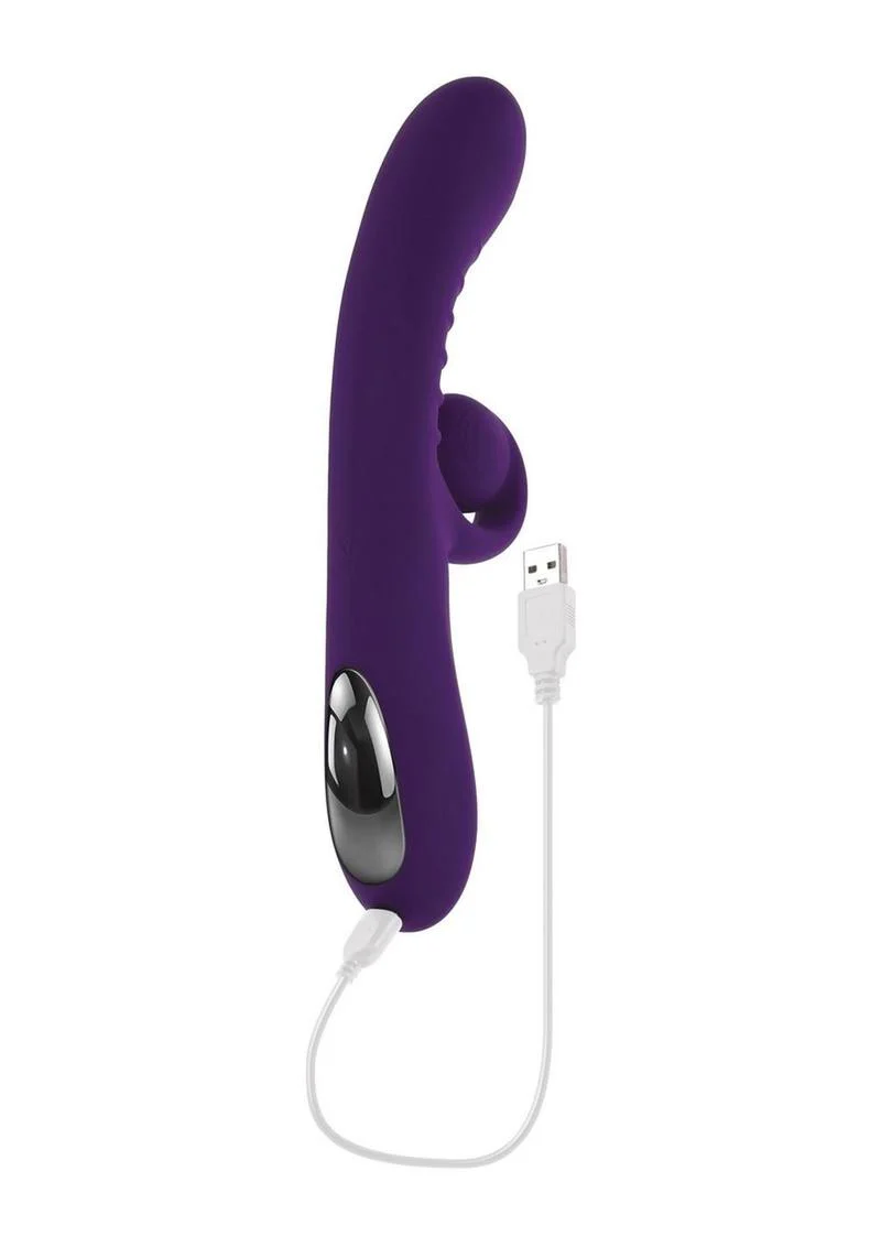 Playboy Curlicue Rechargeable Silicone Rabbit Vibrator - Image 4