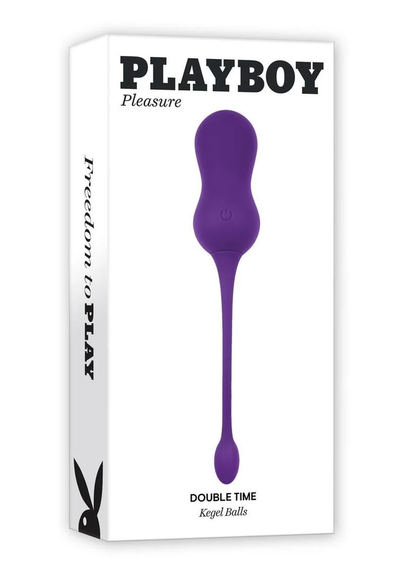 Playboy Double Time Rechargeable Silicone Vibrating Kegel Balls with Remote Control - Image 2