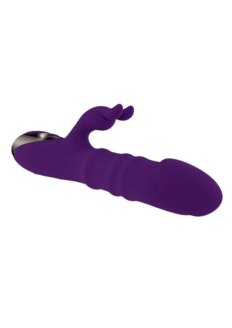 Playboy Hop to It Rechargeable Silicone Rabbit Vibrator - Image 3