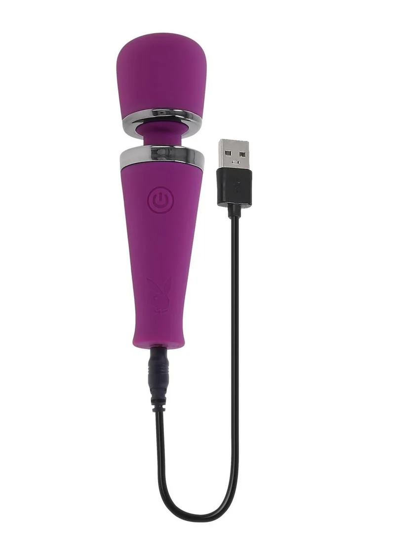 Playboy Mic Drop Rechargeable Silicone Wand - Image 4