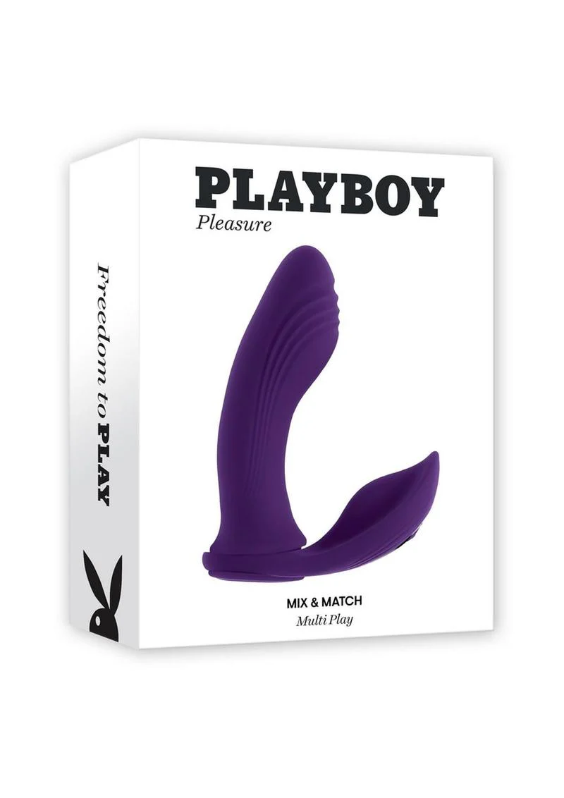 Playboy Mix and Match Silicone Rechargeable Dual Vibrator - Image 2
