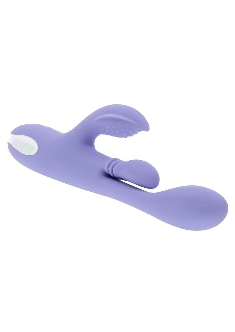 Playboy Nubbin Rubbin Rechargeable Silicone Triple Motor Vibrator with Clitoral Stimulator - Image 3