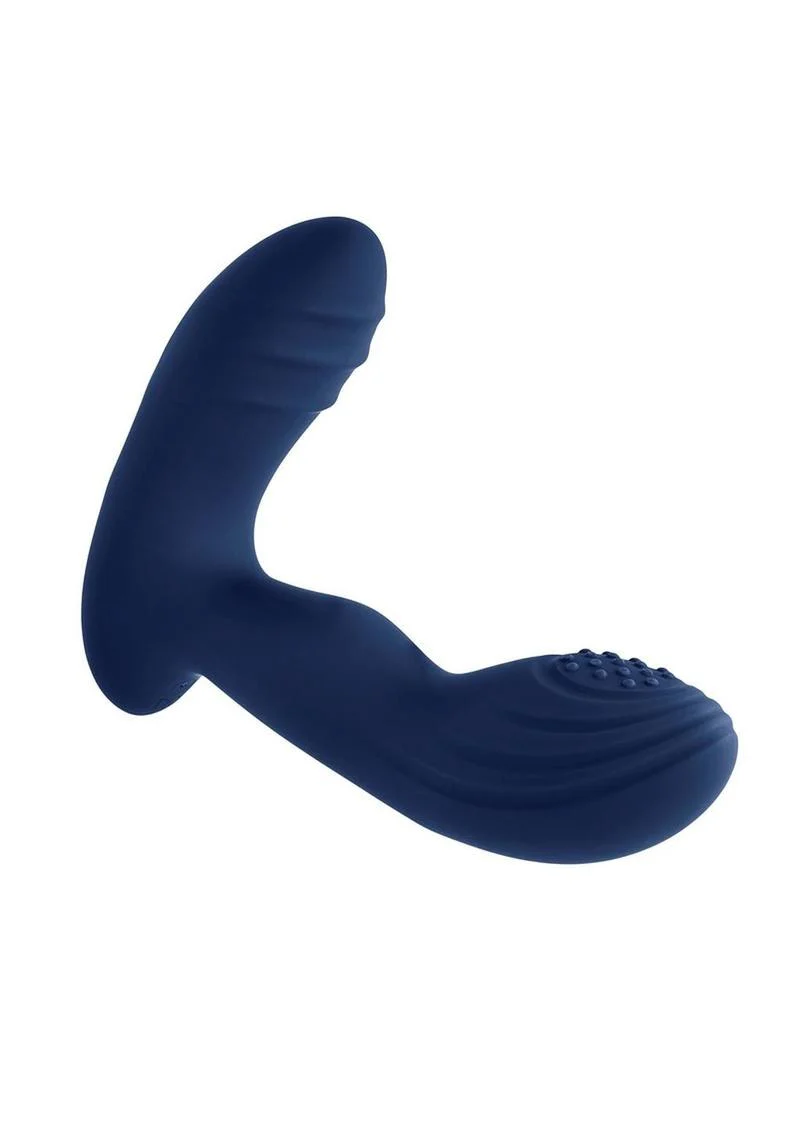 Playboy Pleasure Pleaser Rechargeable Silicone Vibrating Warming Prostate Massager with Remote Control - Image 3