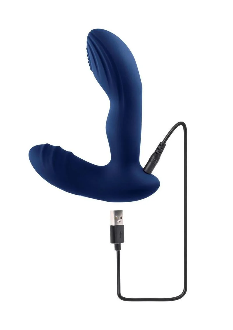 Playboy Pleasure Pleaser Rechargeable Silicone Vibrating Warming Prostate Massager with Remote Control - Image 4