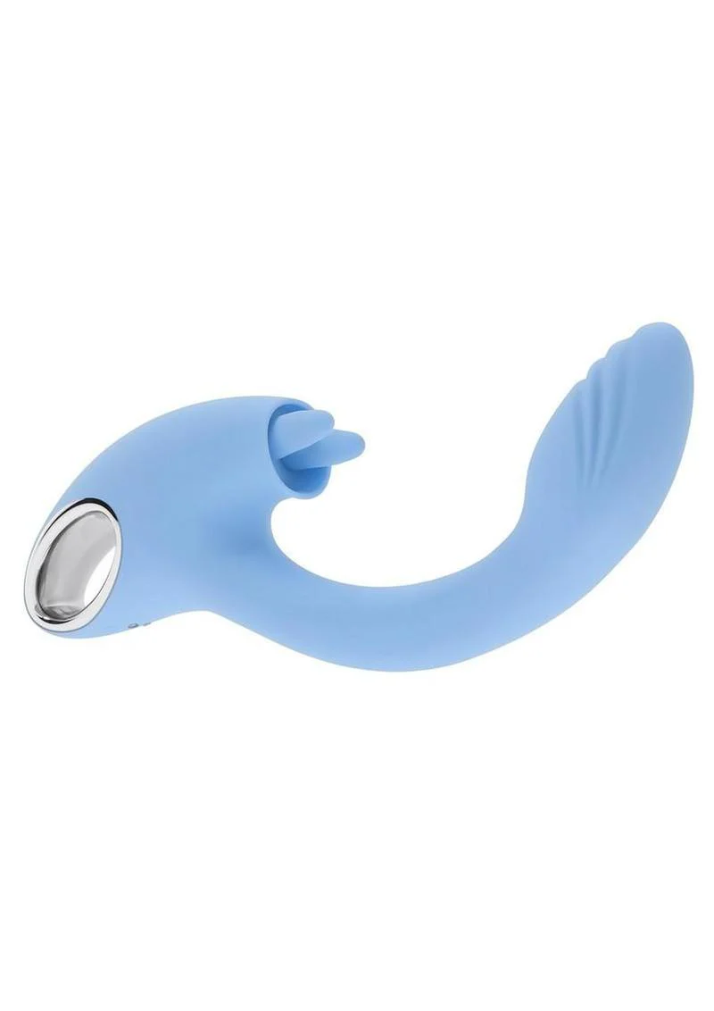Playboy Sapphire Sky Rechargeable Silicone Dual Vibrator - Image 3