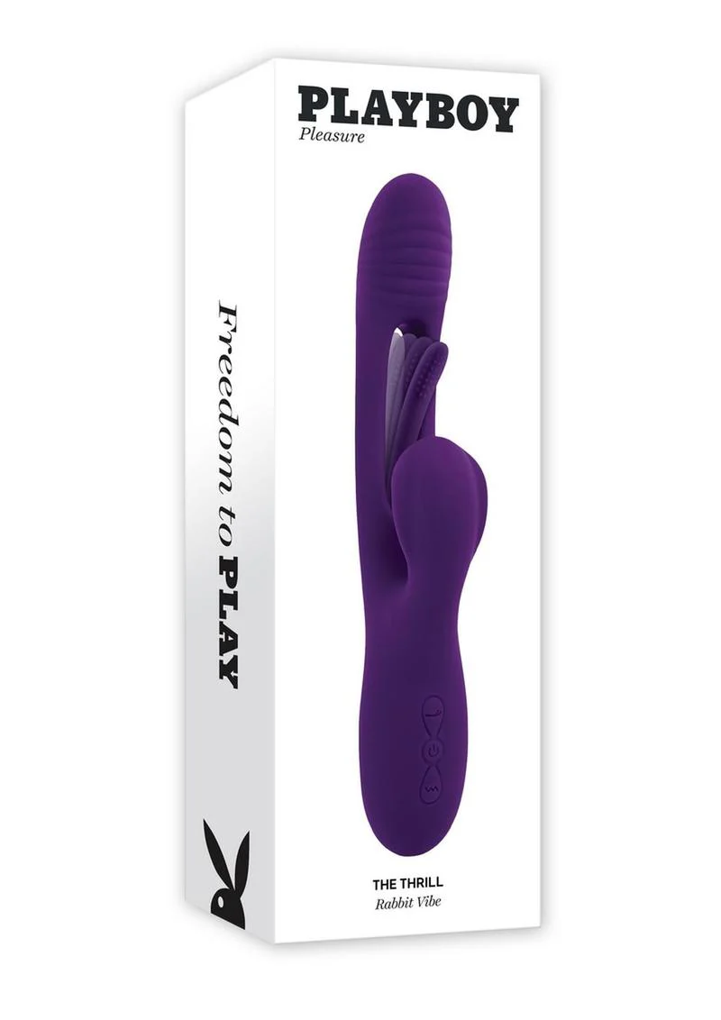 Playboy The Thrill Rechargeable Silicone Rabbit Vibrator - Image 2